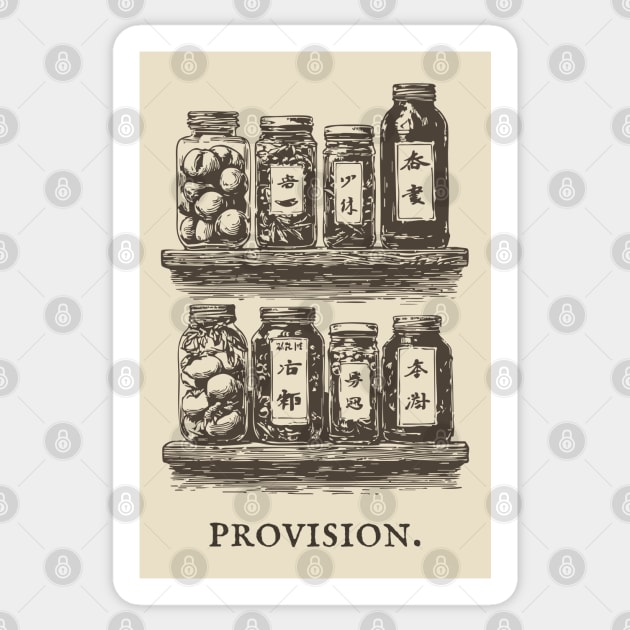 Rustic Farmhouse Pantry Canning Jar Illustration Sticker by TuncGK